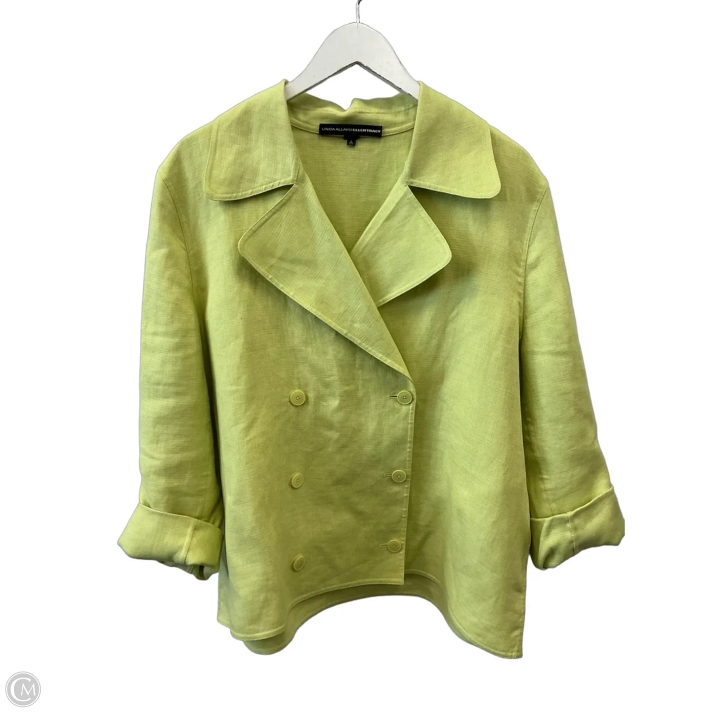 Blazer By Linda Allard In Green, Size: Xl