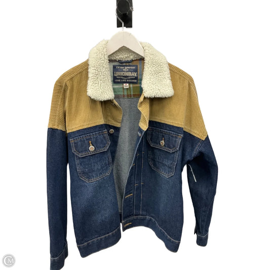 Jacket Denim By Union Bay In Blue & Tan, Size: M