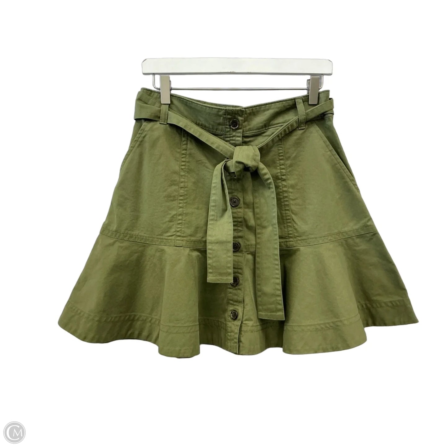 Skirt Midi By Banana Republic In Green, Size: 6p