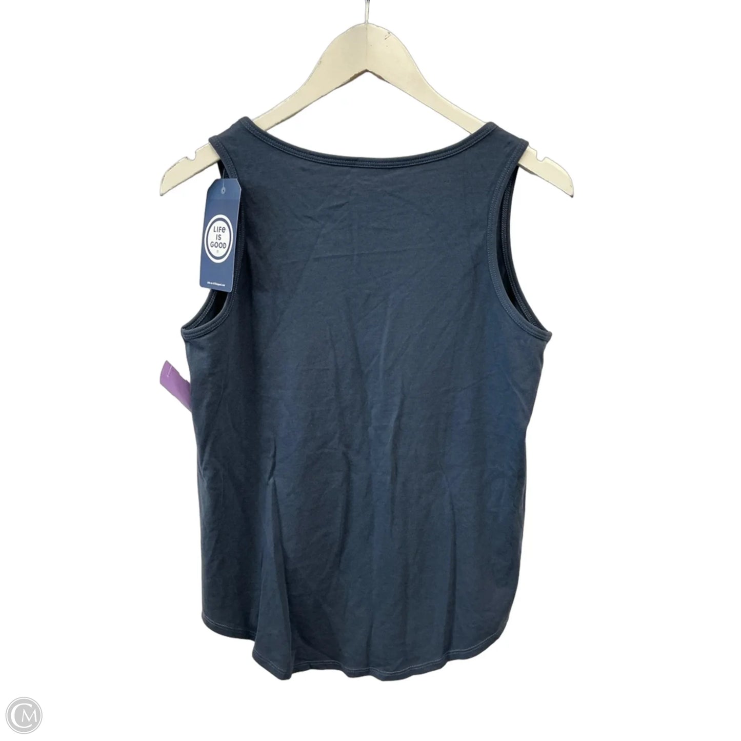 Top Sleeveless By Life Is Good In Blue, Size: M