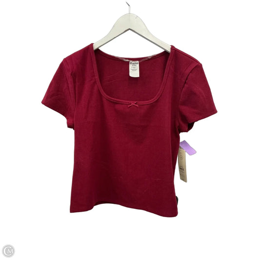 Top Short Sleeve By No Boundaries In Red, Size: Xl