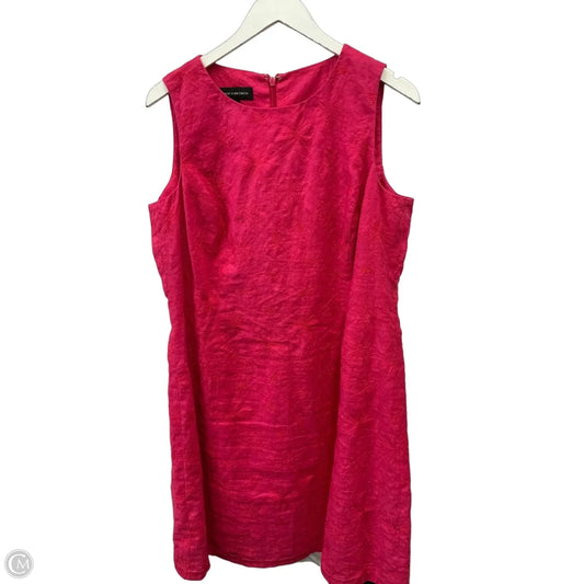 Dress Casual Midi By Jones New York In Pink, Size: Xl