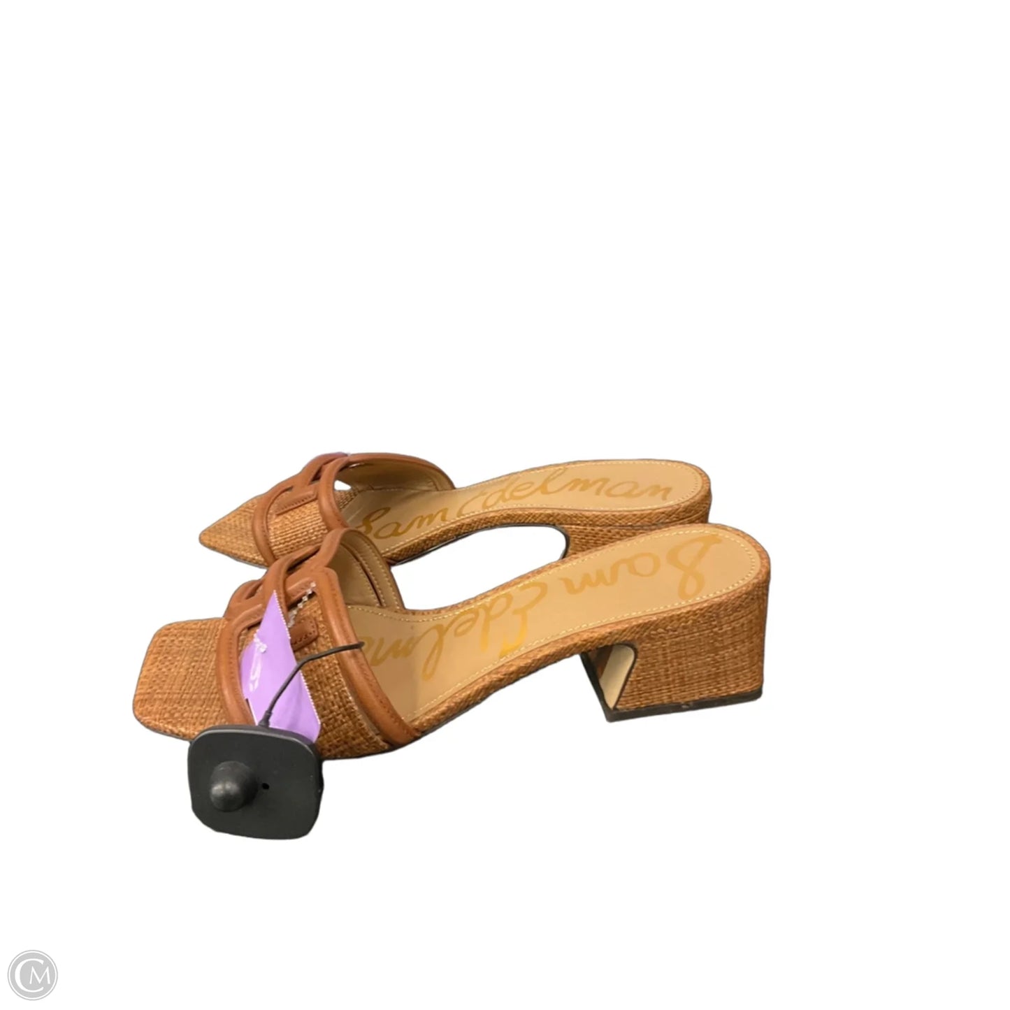 Sandals Heels Block By Sam Edelman In Brown, Size: 10