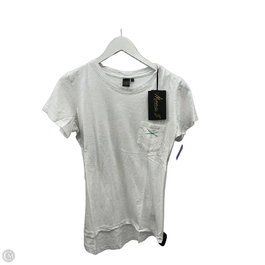 Top Short Sleeve By Clothes Mentor In White, Size: L