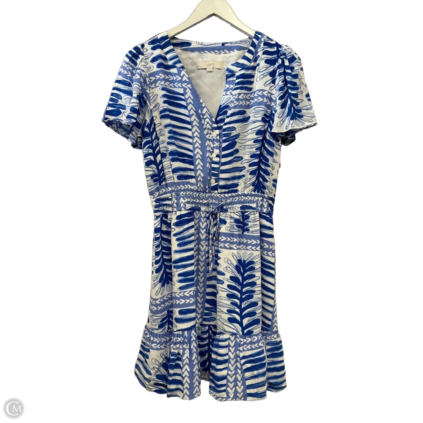 Dress Casual Midi By Loft In Blue, Size: S