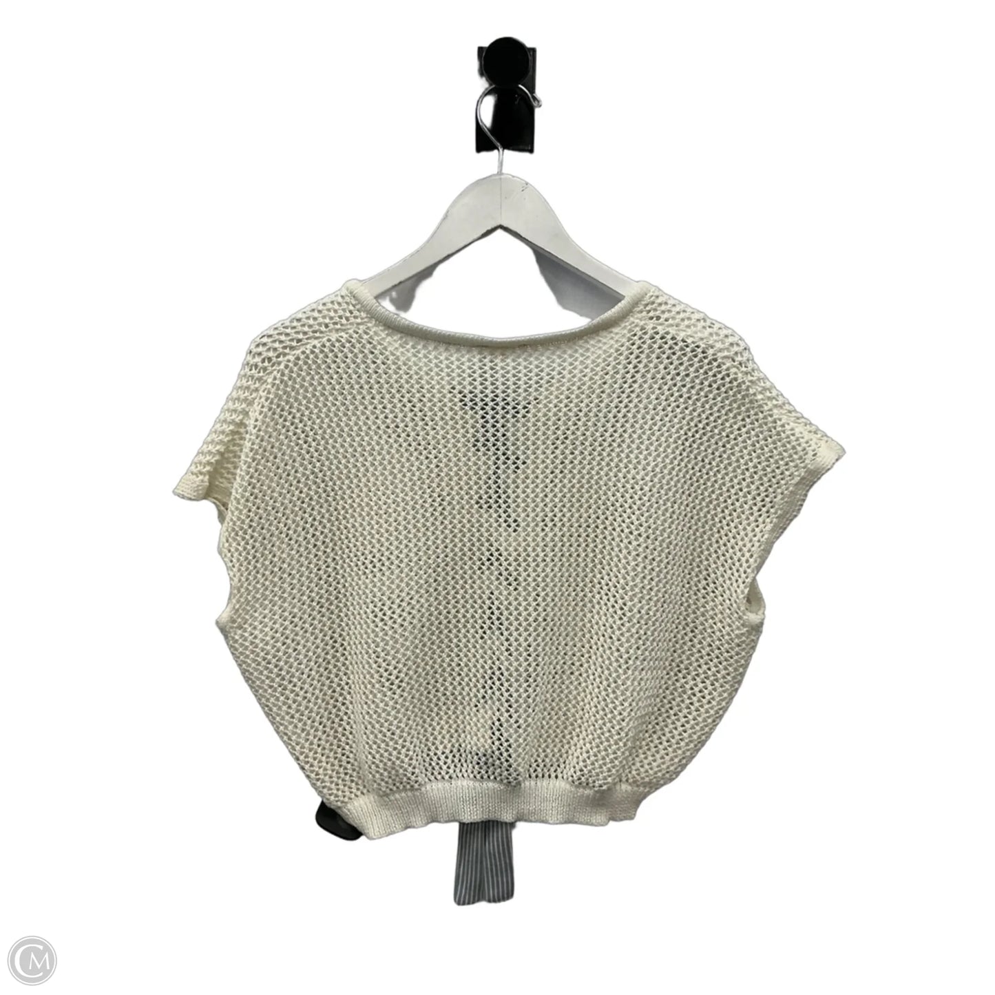 Top Short Sleeve By Clothes Mentor In White, Size: S