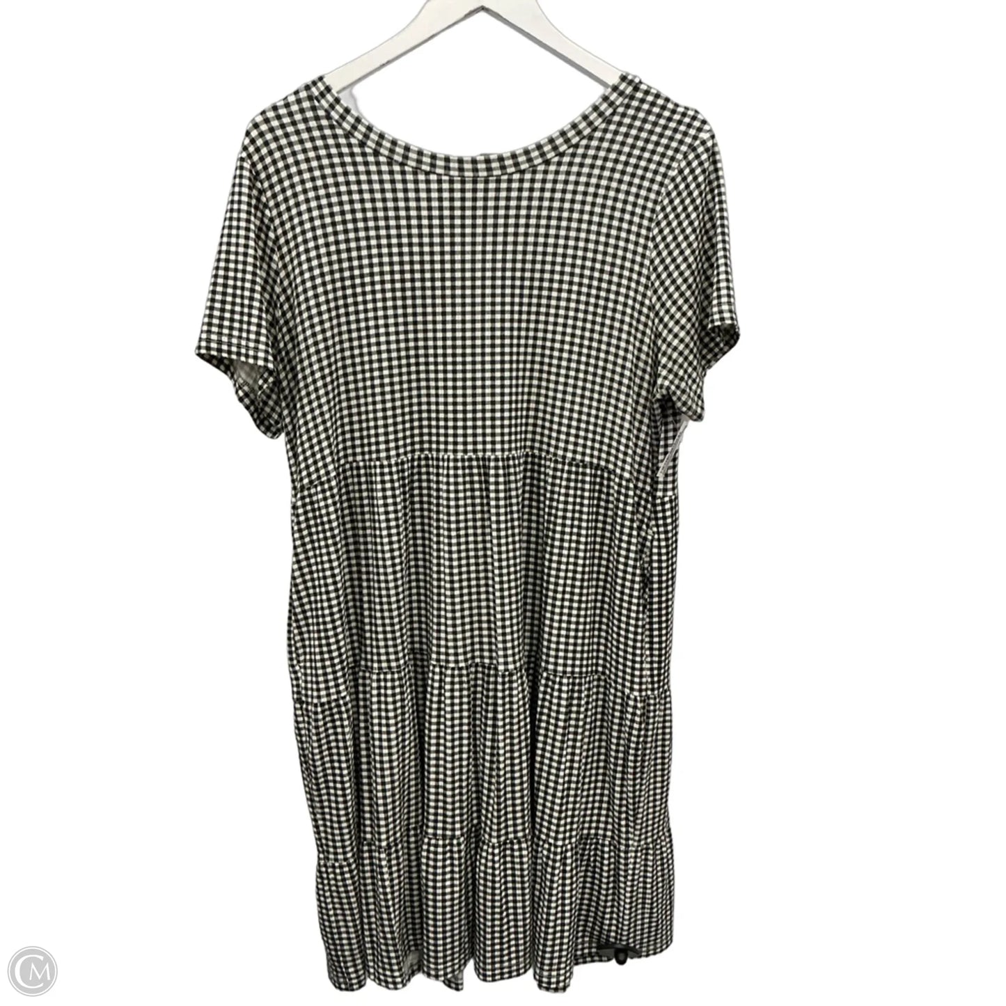 Dress Casual Midi By Loft In Black & White, Size: L