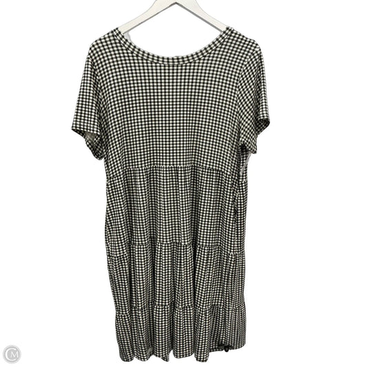 Dress Casual Midi By Loft In Black & White, Size: L
