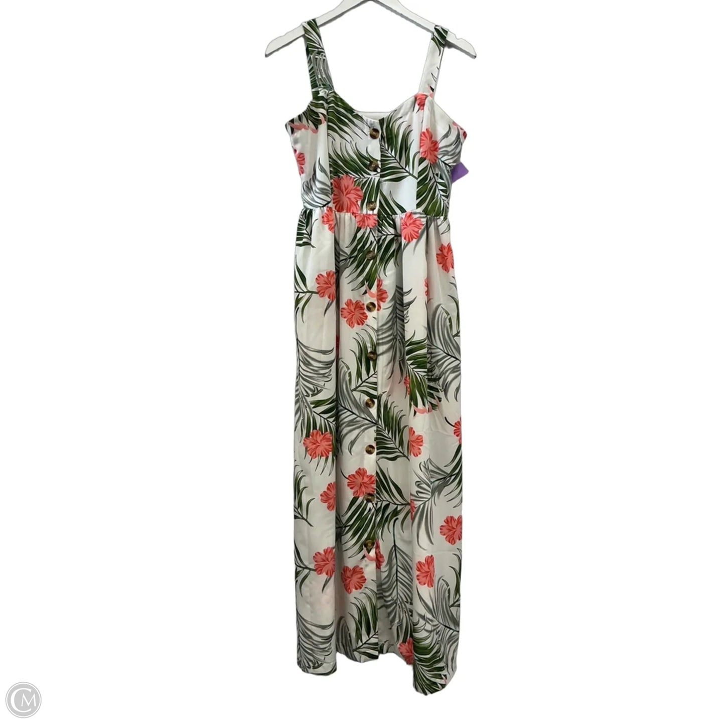Dress Casual Maxi By Shein In Tropical Print, Size: M