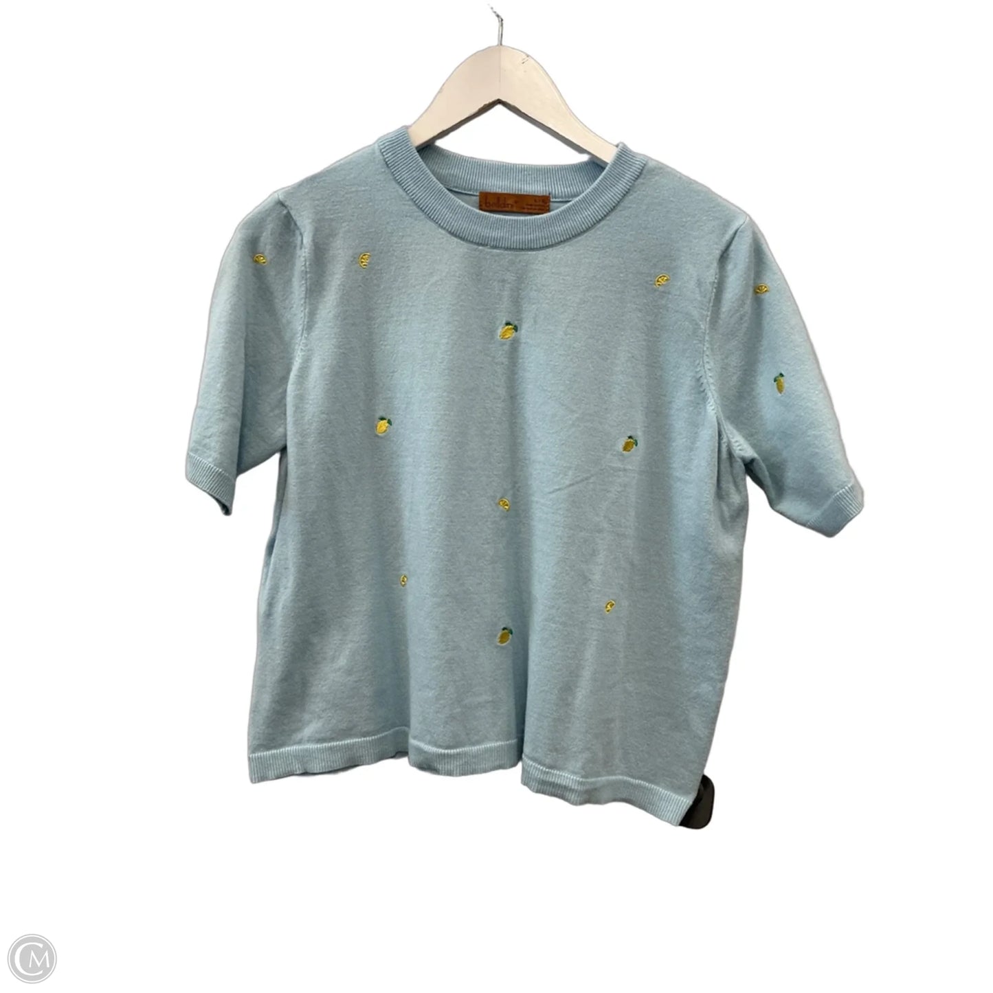 Top Short Sleeve By Belldini In Blue, Size: L