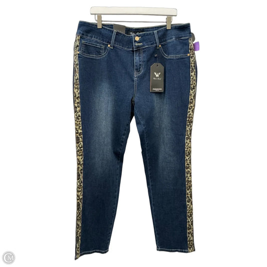 Jeans Straight By White Mark In Blue Denim, Size: 22