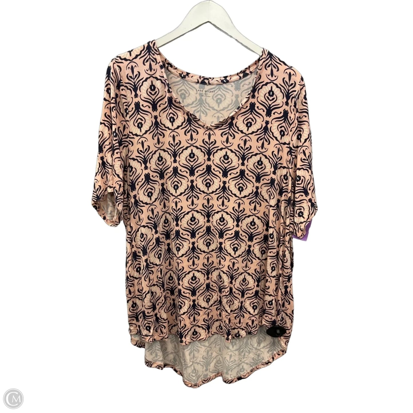 Top Short Sleeve By Lane Bryant In Pink, Size: 2x