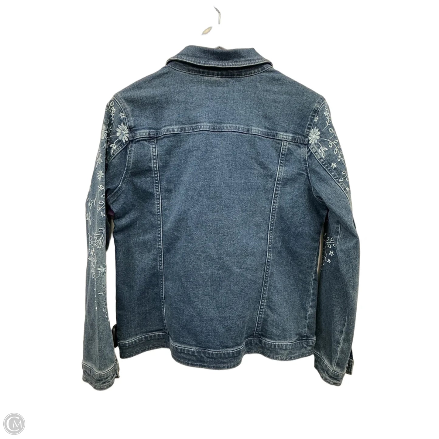 Jacket Denim By Dg2 In Blue Denim, Size: M