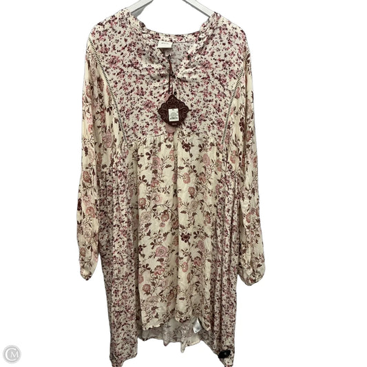 Dress Casual Midi By Knox Rose In Multi-colored, Size: Xl