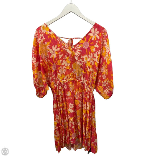 Dress Casual Midi By Clothes Mentor In Floral Print, Size: M