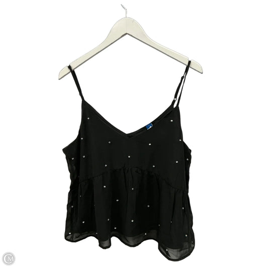 Top Sleeveless By Old Navy In Black, Size: L