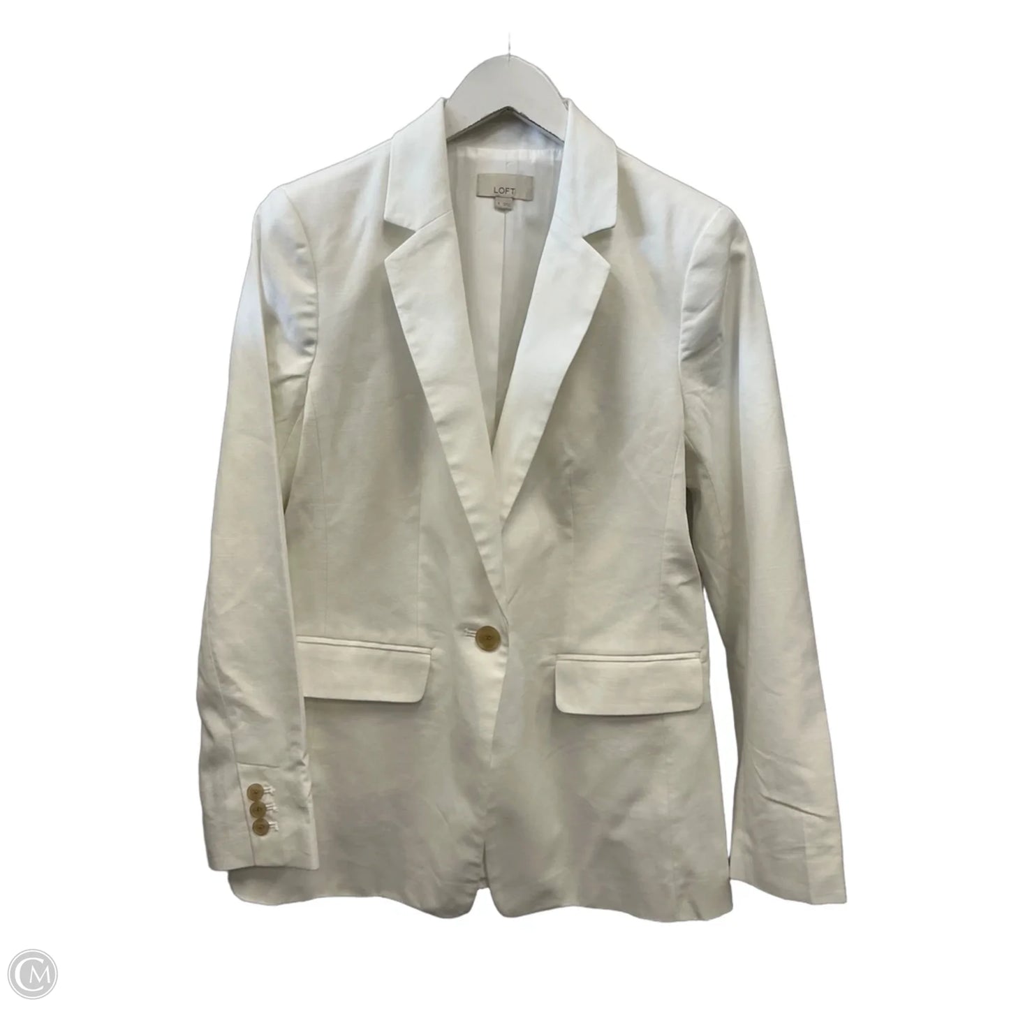 Blazer By Loft In White, Size: S
