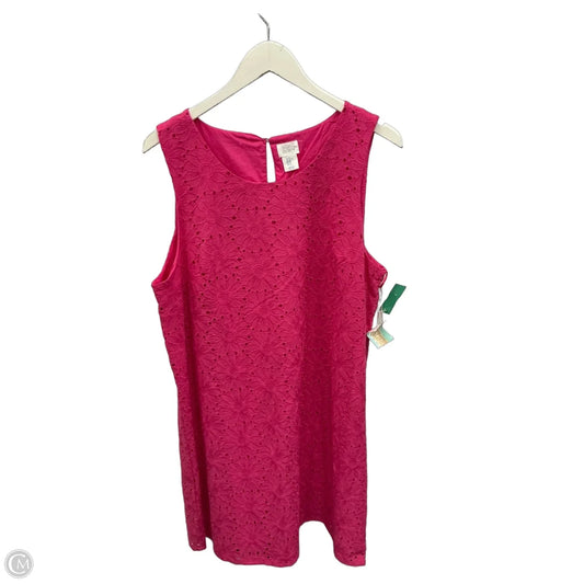 Dress Casual Midi By Sigrid Olsen In Pink, Size: Xl