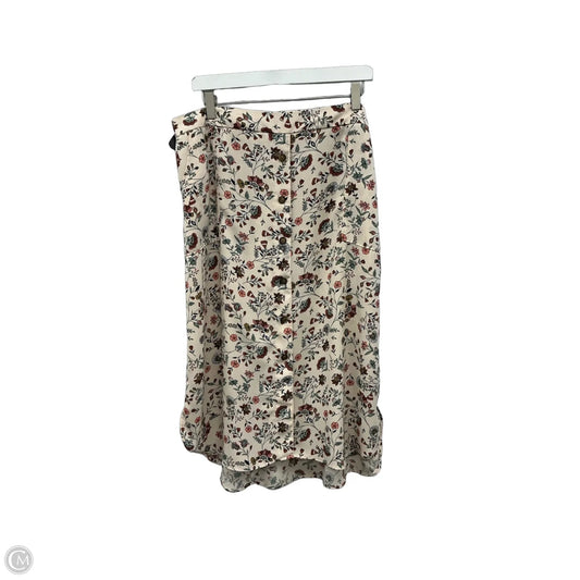 Skirt Midi By Maurices In Floral Print, Size: 16