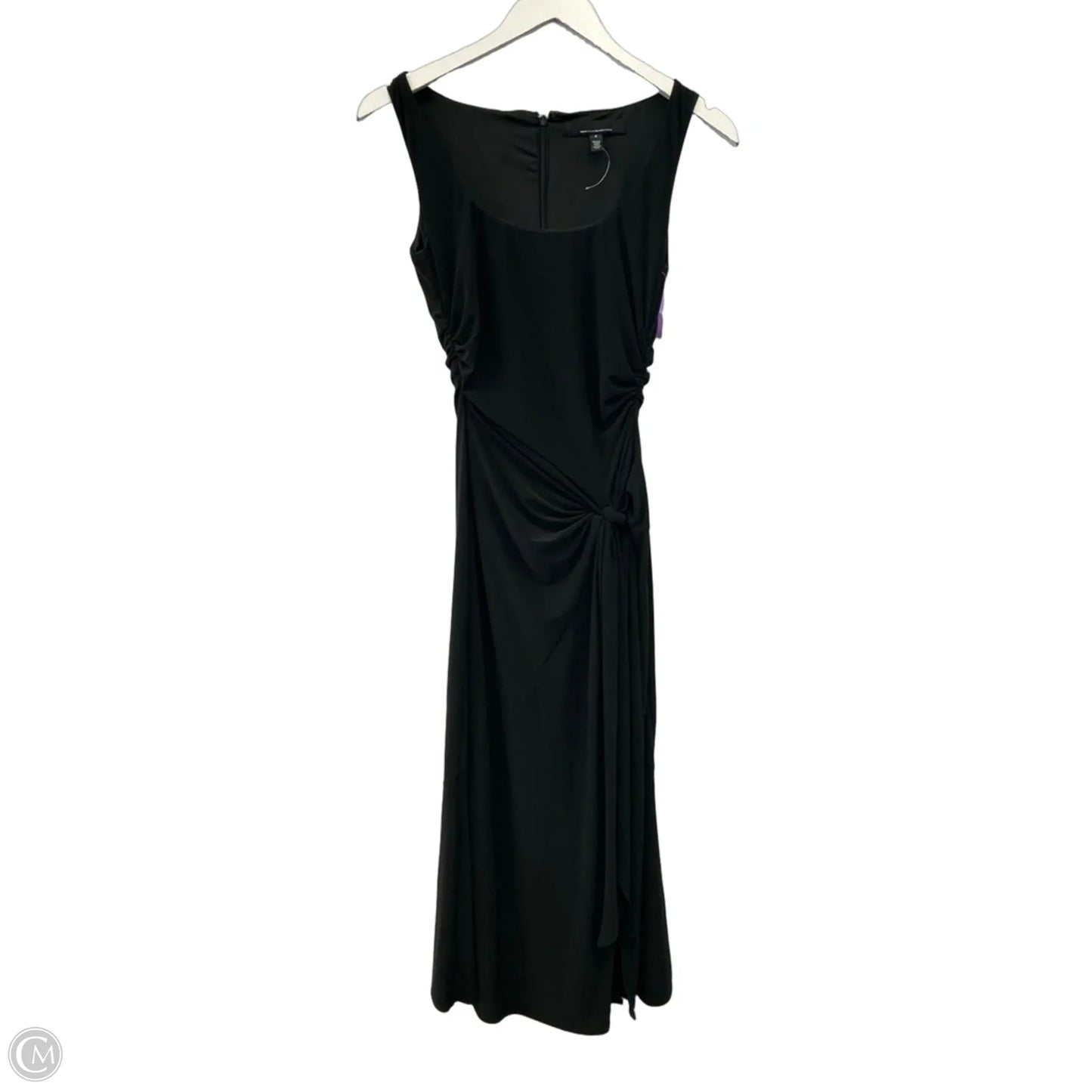 Dress Casual Midi By White House Black Market In Black, Size: Xs