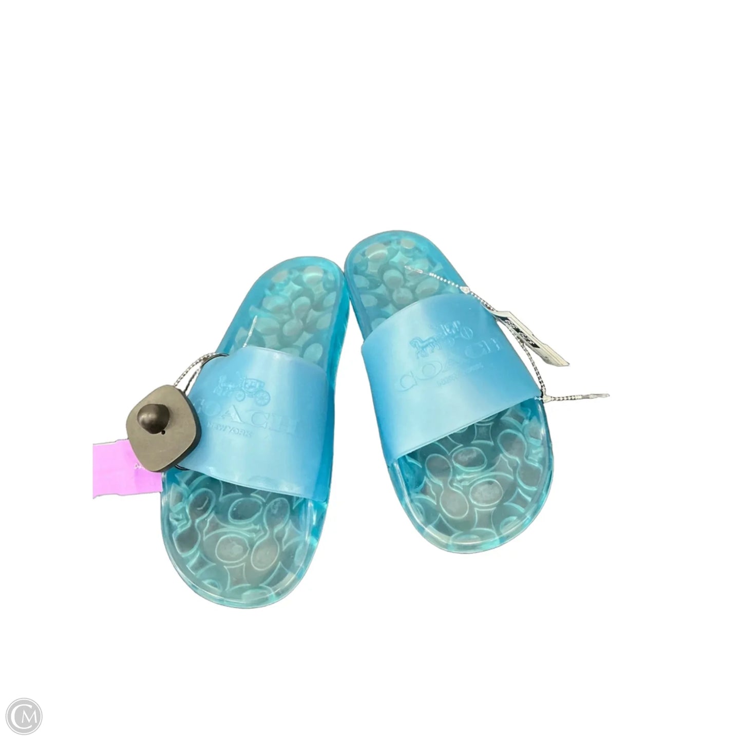 Sandals Designer By Coach In Blue, Size: 9