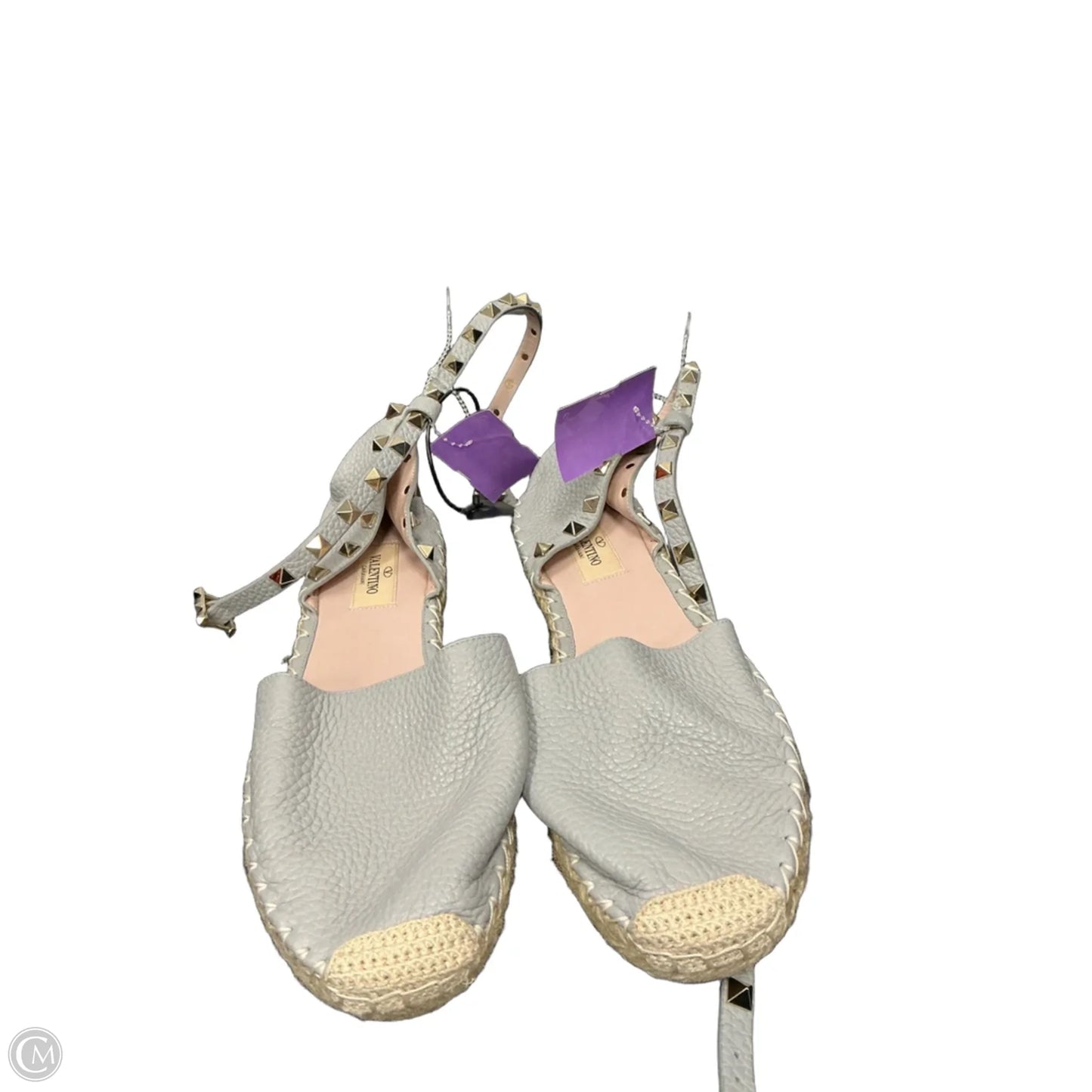 Sandals Luxury Designer By Valentino-garavani In Grey, Size: 8