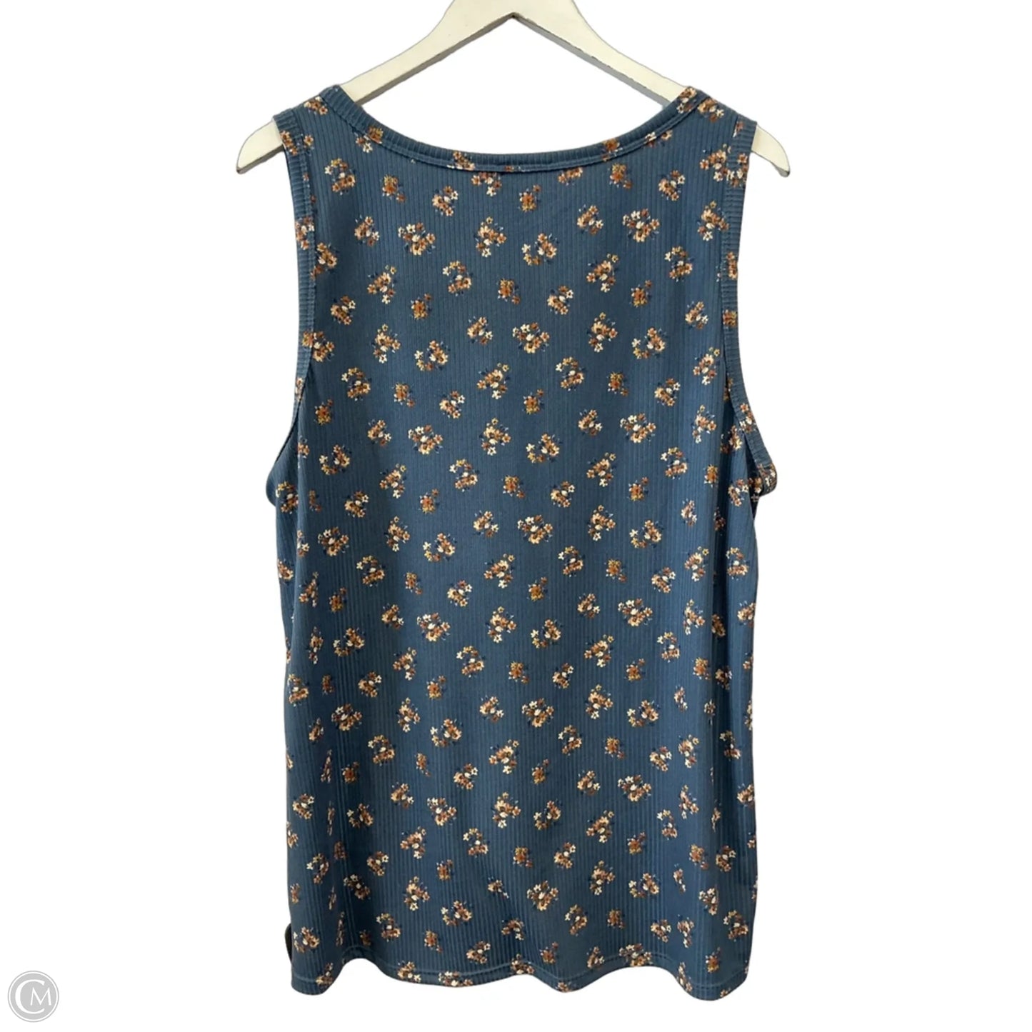 Top Sleeveless By Ps Kate In Blue, Size: 2x