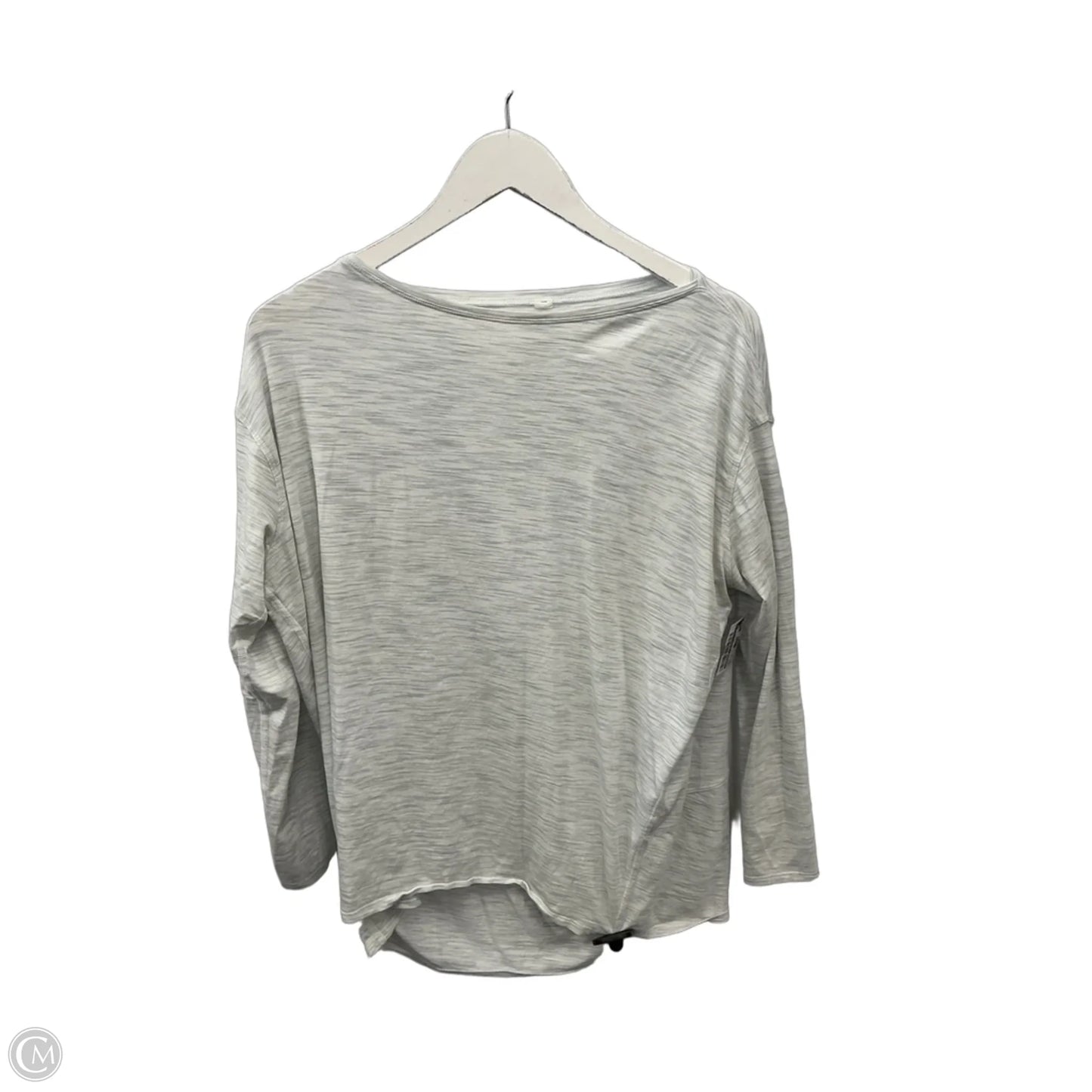 Athletic Top Long Sleeve Crewneck By Lululemon In Grey, Size: 10