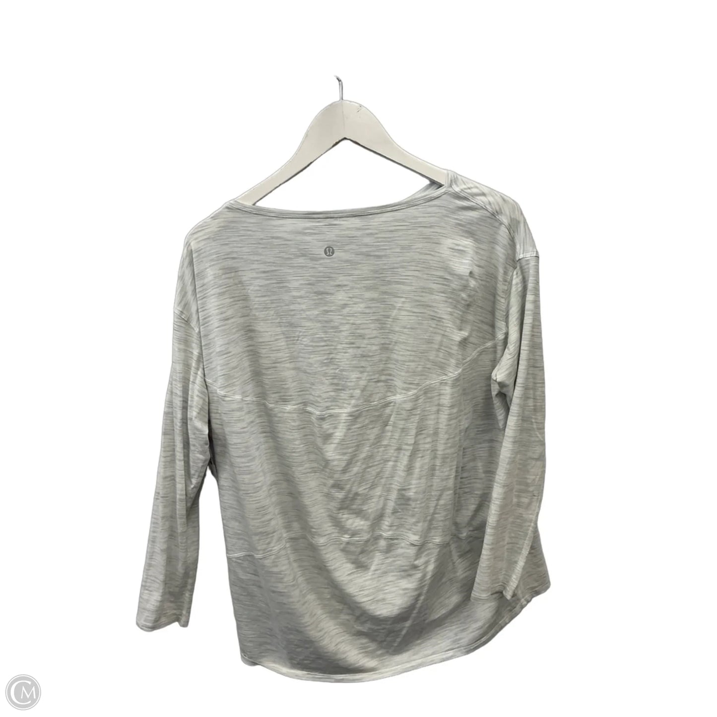 Athletic Top Long Sleeve Crewneck By Lululemon In Grey, Size: 10