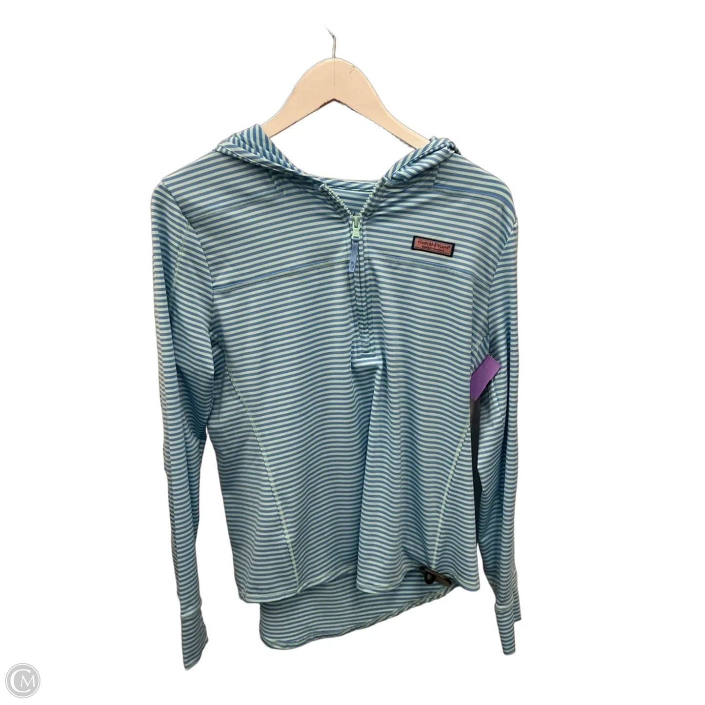 Athletic Top Long Sleeve Collar By Vineyard Vines In Blue, Size: M