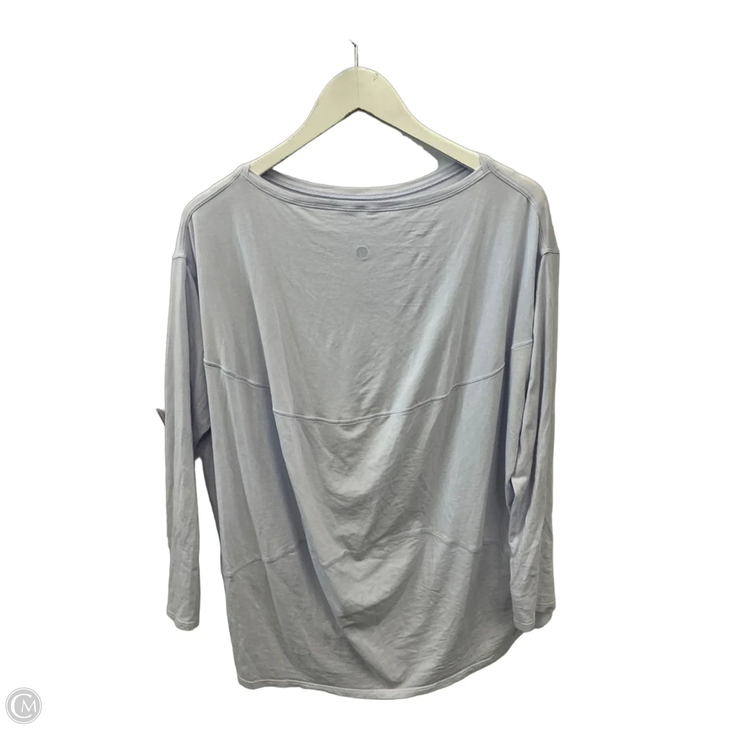 Athletic Top Long Sleeve Crewneck By Lululemon In Purple, Size: 10