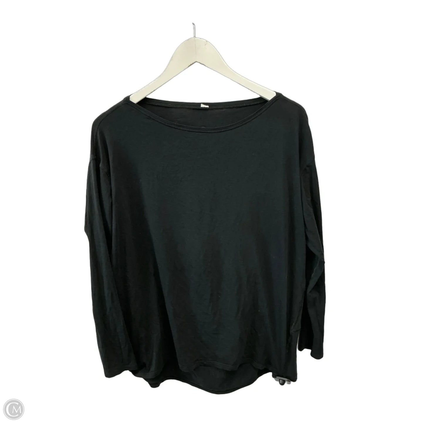 Athletic Top Long Sleeve Crewneck By Lululemon In Black, Size: 10