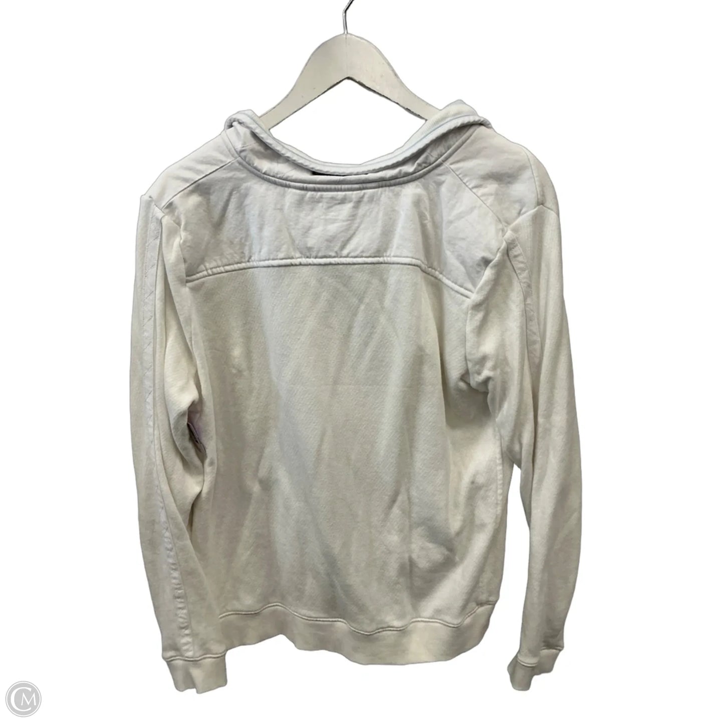 Athletic Top Long Sleeve Collar By Vineyard Vines In White, Size: M