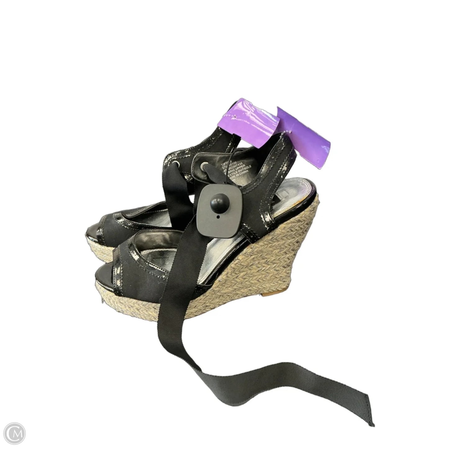 Sandals Heels Wedge By White House Black Market In Black, Size: 6.5