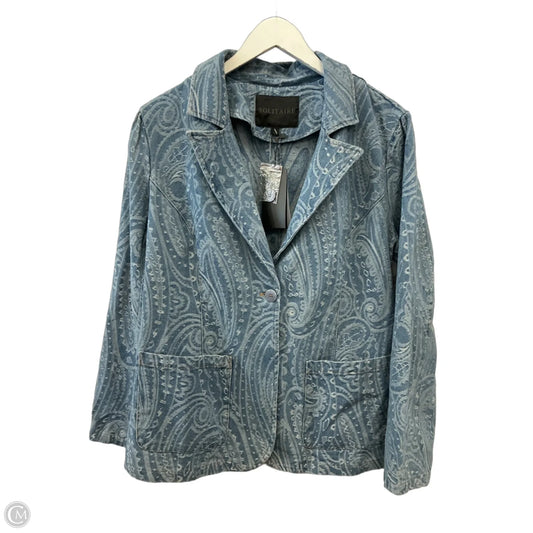 Jacket Denim By Solitaire In Blue Denim, Size: L