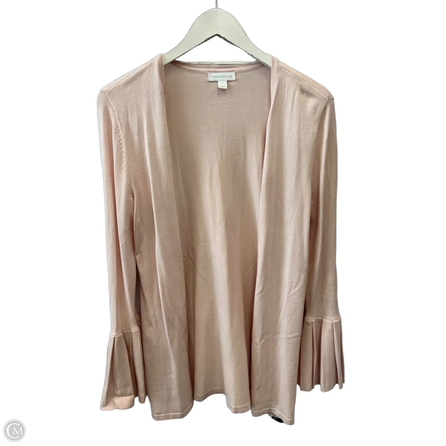 Sweater Cardigan By Charter Club In Pink, Size: S