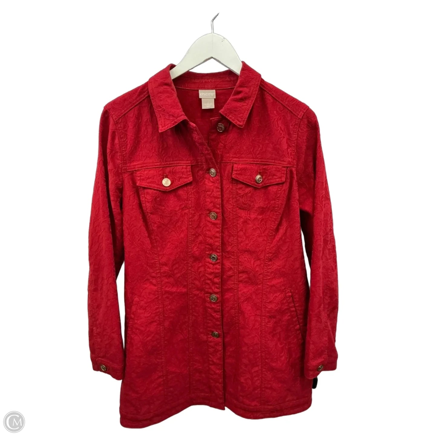 Jacket Other By Chicos In Red, Size: S