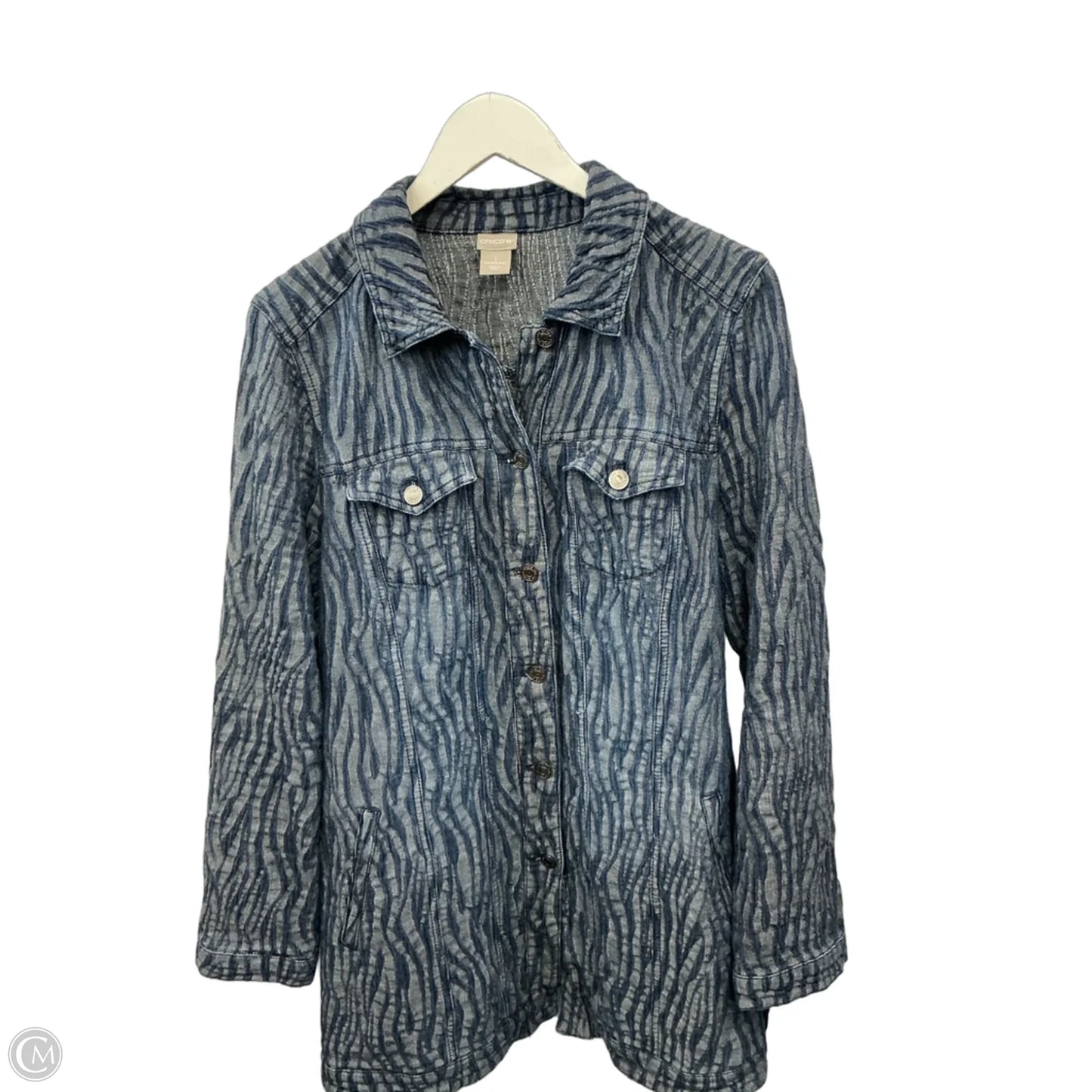 Jacket Other By Chicos In Blue, Size: M