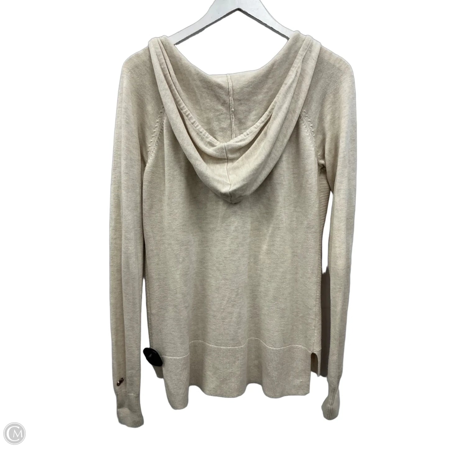 Sweatshirt Hoodie By Calia In Beige, Size: M