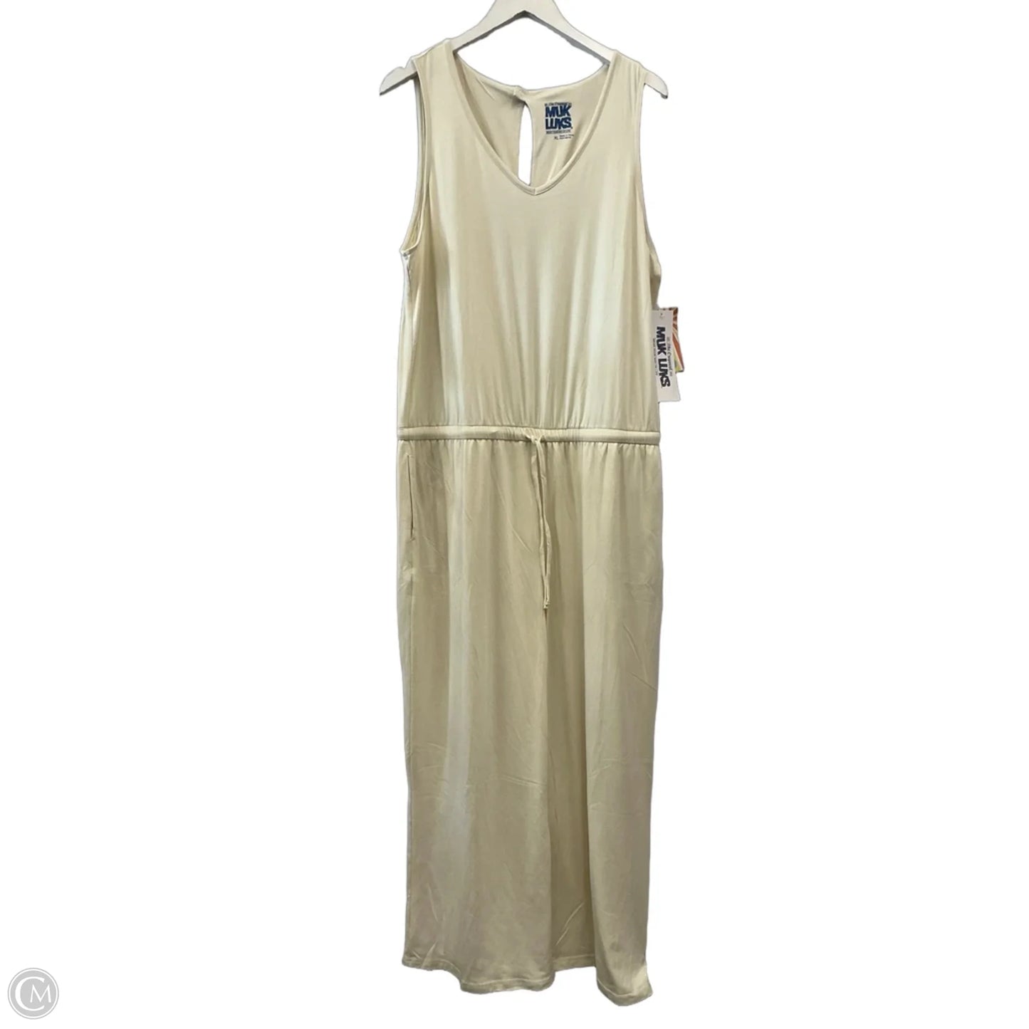 Jumpsuit By Muk Luks In Cream, Size: Xl