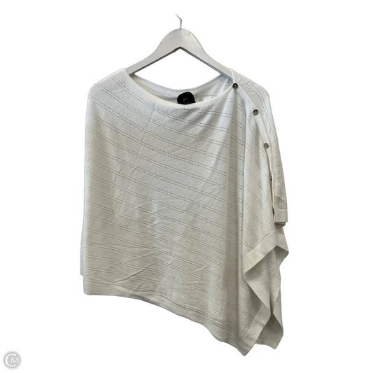 Poncho By Talbots In White, Size: L