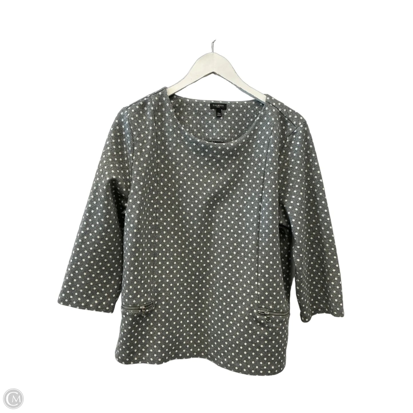 Top Long Sleeve By Talbots In Grey, Size: Xlp