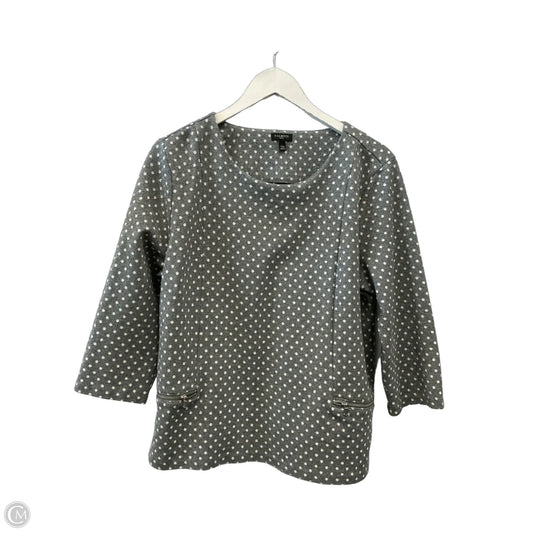 Top Long Sleeve By Talbots In Grey, Size: Xlp