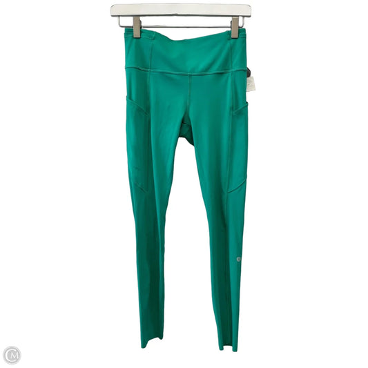 Athletic Leggings By Lululemon In Green, Size: S