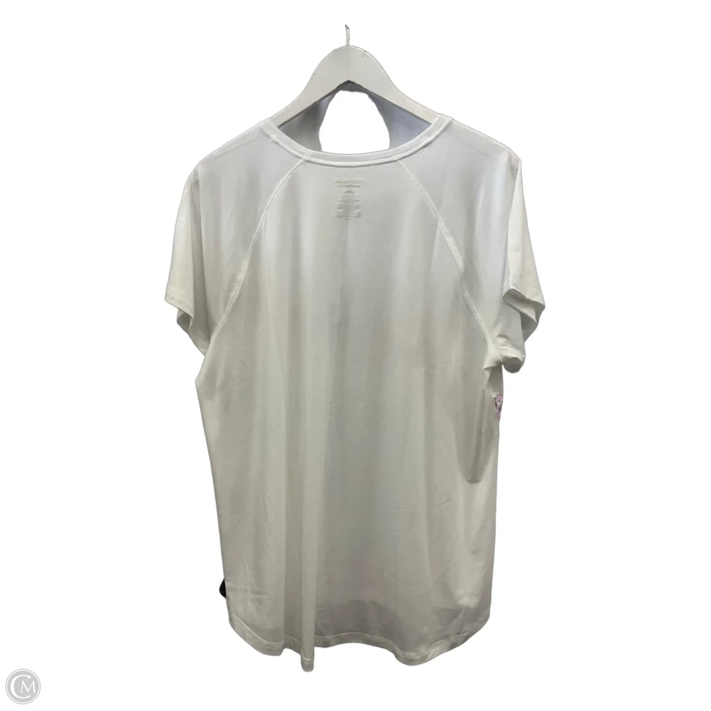 Athletic Top Short Sleeve By Tek Gear In White, Size: Xxl