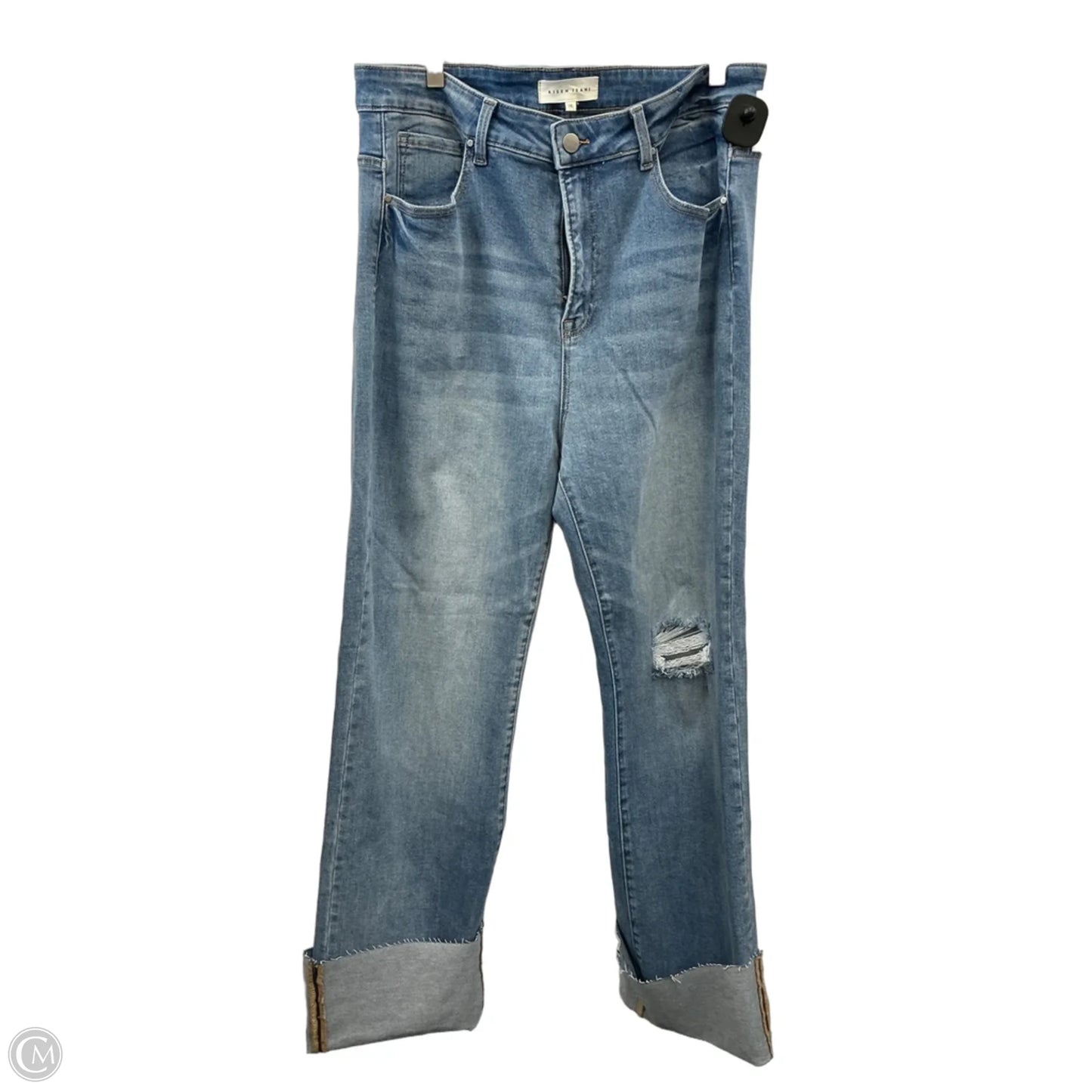 Jeans Straight By Risen In Blue Denim, Size: 18