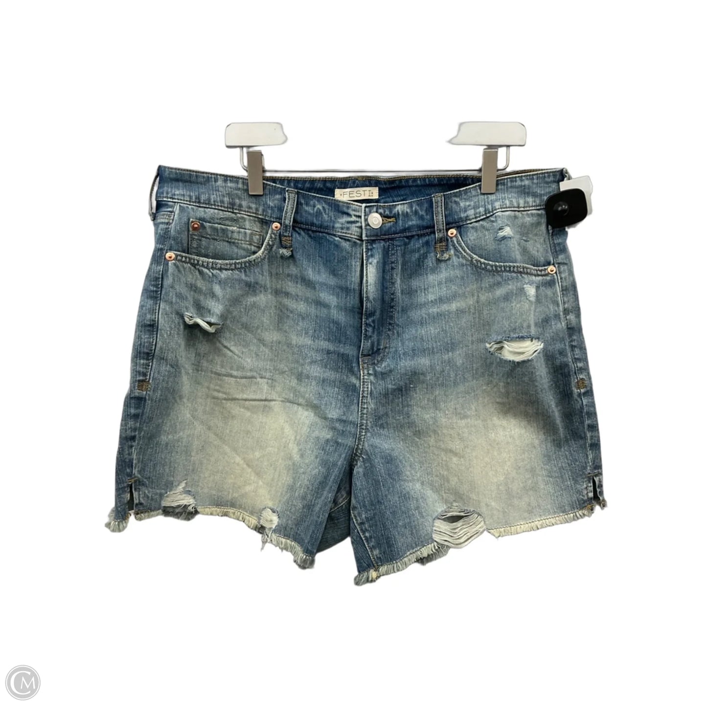 Shorts By Clothes Mentor In Blue Denim, Size: 18