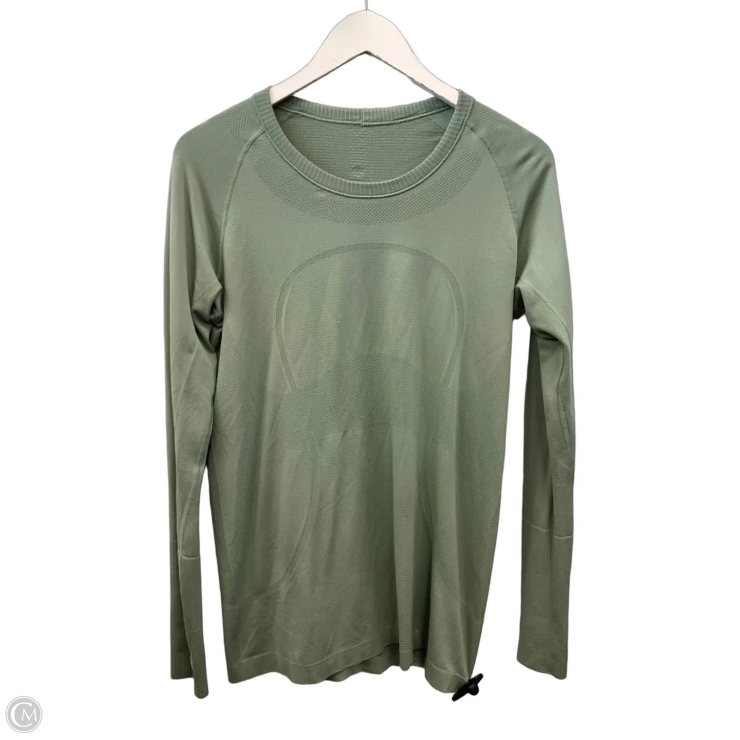 Athletic Top Long Sleeve Crewneck By Lululemon In Green, Size: L
