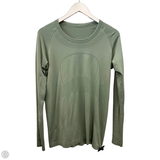 Athletic Top Long Sleeve Crewneck By Lululemon In Green, Size: L