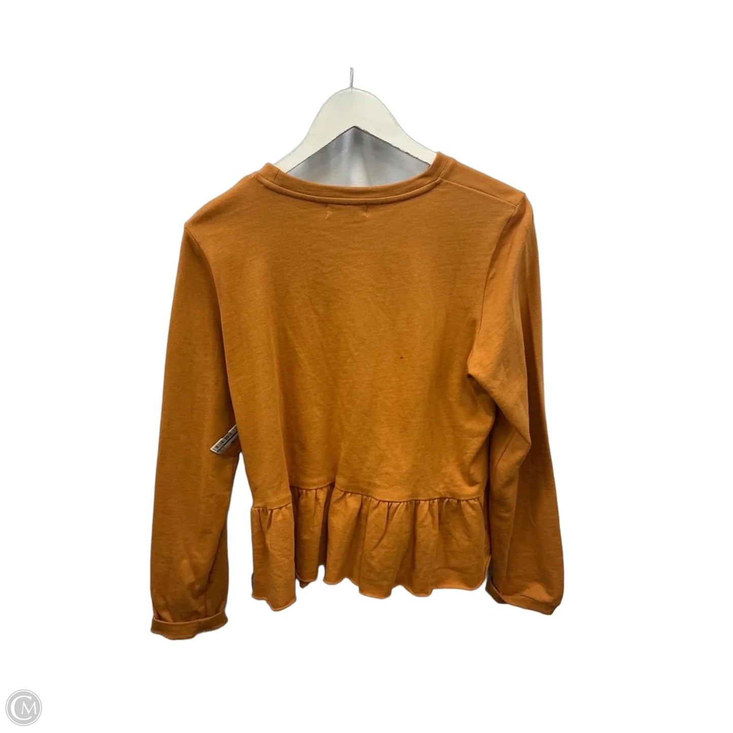 Top Long Sleeve By Roolee In Orange, Size: M